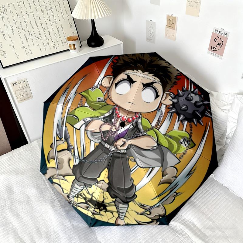 Japanese-style Cartoon Demon Slayer Kamado Tanjiro & Kamado Nezuko Umbrella Including Home Travel and Outdoor Activities Multi Functional Umbrella 2