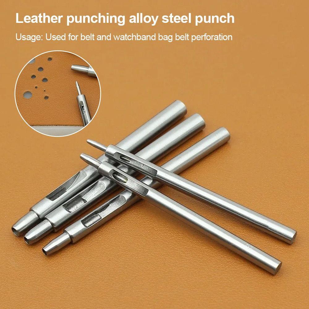 1Pcs DIY Leather Craft Tool Straight Head Leather Punch Drilling Hole Accessories