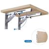 2 Pieces Folding Heavy Duty Shelf-Bracket Bench Table Folding Shelf or Bracket, Max. Load 550lbs