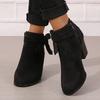 Women's Ankle Boots | Winter Fashion | Comfortable | Casual Wear | Zipper Closure