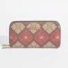 Women Soft PU Printed Long Wallet Double Zipper Large Capacity Wristlet Clutch Bag Card Coin Phone Purse