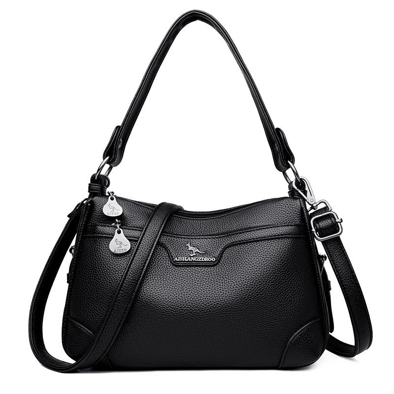 Bag Fashion Printed Women's Shoulder Crossbody Bag Women's Large Capacity Premium Sense Middle Mom Bag