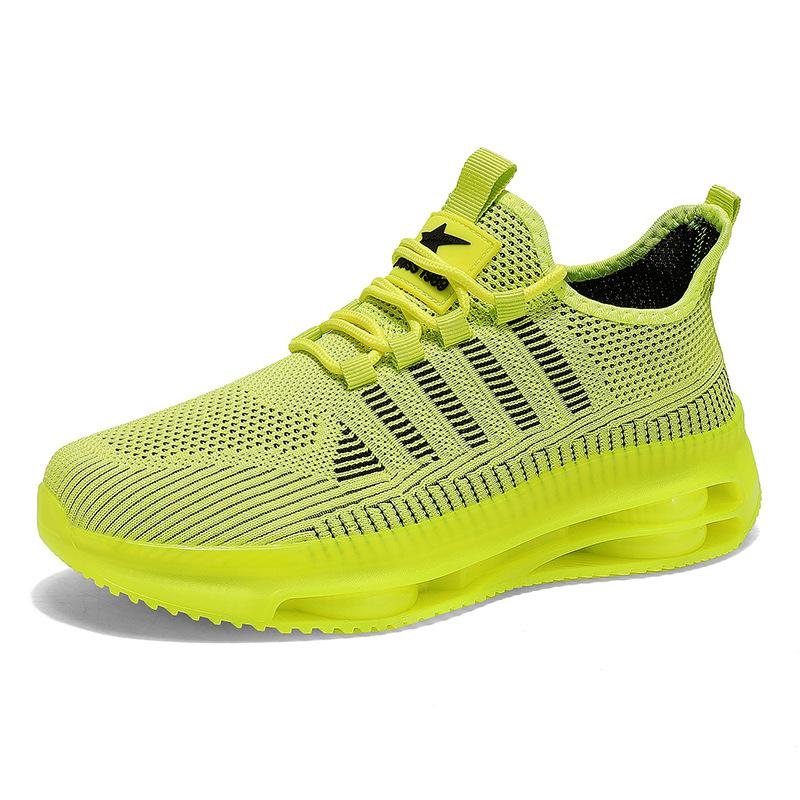 Fashionable Men's Sports Shoes Lightweight Breathable Fast Drying Mesh Cushioning Running Shoes Fitness Training Non Slip Shoes