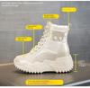 Fashion 7CM New women's inner elevating snow boots with velvet inner high heel leather thick sole winter warm casual women's shoes