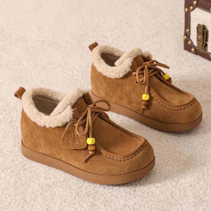 

Women s Fall/Winter 2026 New Versatile Comfortable Plus Fleece Warm Fashion Casual Shoes 35