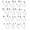 Suit Brooch for Men & Women Double Staggered Metal Hanging