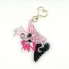6Cm Anime Character Acrylic Chain Keychain Acrylic Backpack Pendant for Hazbin Hotel Vox Niffty Vaggie Charlie Exquisite Gift