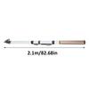 Tragbare Teleskop-Angelrute Reise Spinnrute Kohlefaser-Rute (2,1 m)
