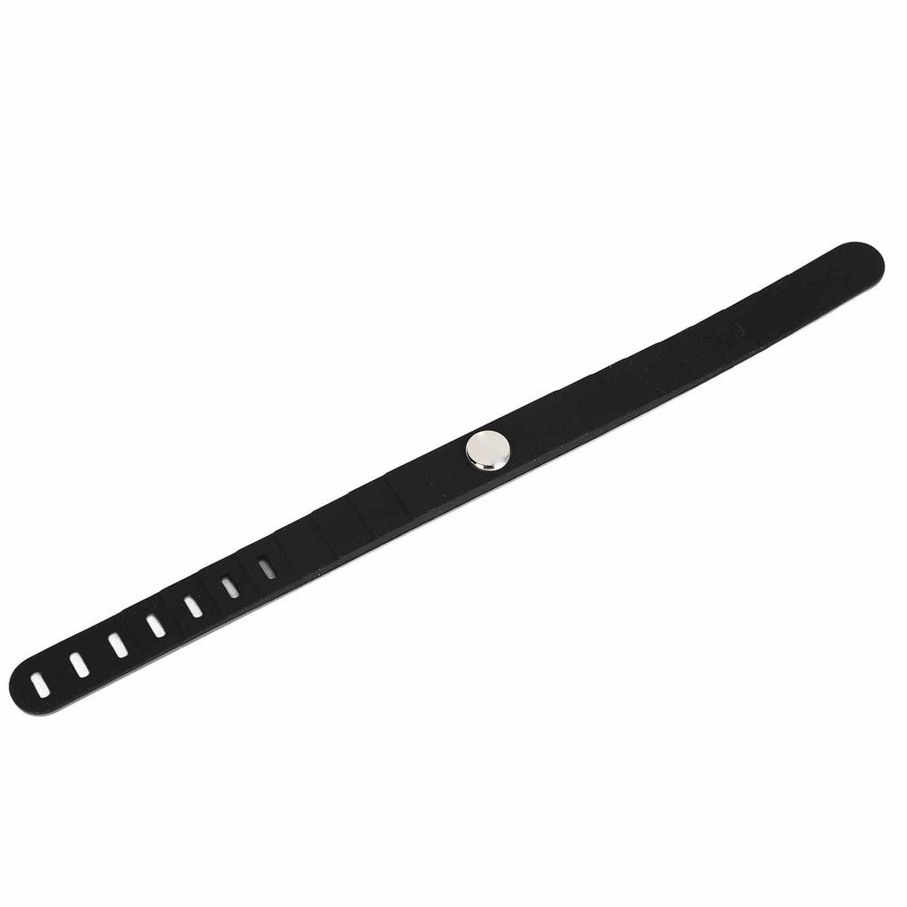 Anti Static Bracelet Adjustable Silicone Waterproof Soft Lightweight Negative Ion Wrist Strap for Women Men Black