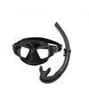 Customized Freediving Goggles Wet Snorkel Set Glass Lenses Small Volume Rubber Coated Universal Fit Mask Snorkeling Equipment