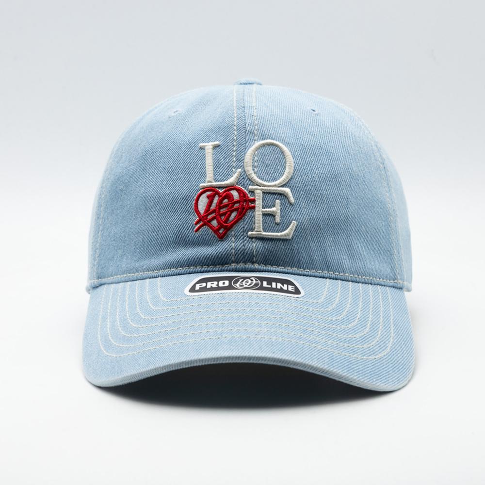Wieoldeuwoldeu Love Logo Denim Ball Cap