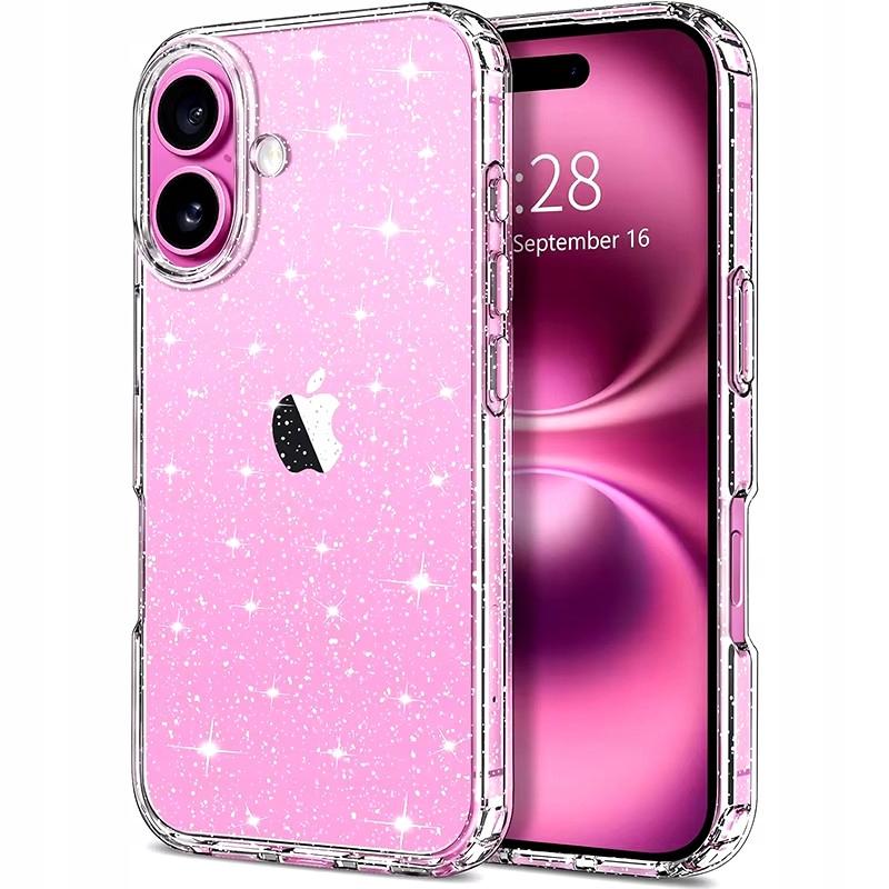 CASE for IPHONE 17 SILICONE GLITTER SHINE glitter 2mm CASE + 9H GLASS
