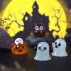 Halloween Owl Ghost Luminous Series Micro Landscape Small Ornaments Car Center Control Decorative Luminous Ornaments