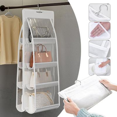 3/4 Layers Hanging Bag Organizer Over Door Storage Rack Wardrobe Display Rack Miscellaneous Items Space-Saving Solution