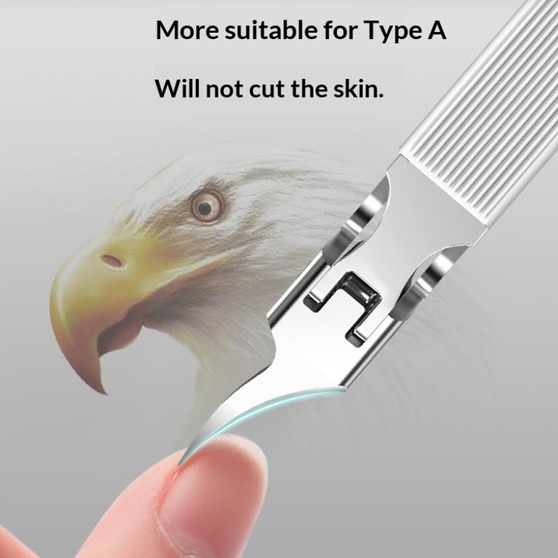 26° Slant Edge Nail Clipper Anti-Splash Cuticle Remover Professional Eagle Beak Oblique Toe Nail Trimmers Manicure Pedicure Tool
