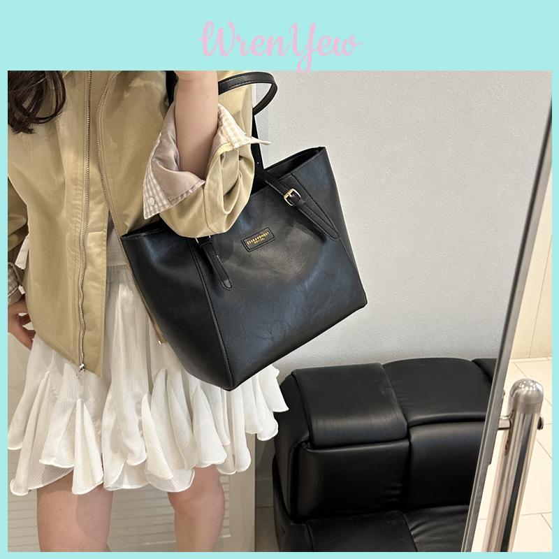 Street Style Pu Tote Bag With Stitch Detailing And Dual Shoulder Straps For Daily Wear