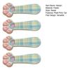 Girl Hairpin Plaid Pattern Cat Paw Shape Hair Clips Stable Clamping Force