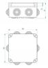 Hermetic Box Pk-2 Surface-Mounted Empty 118X118X60 White Ip55 Electric 1 Pc
