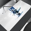 Soccer Player Blue Kit Large Mouse Pad Gaming Laptop Mouse Pad Office Mouse Mats Non-Slip Rubber Bottom Office Desk Accessory
