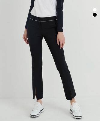 DUVIK Women'S Semi-Bootcut Slit Hem Crooked Pants Dc2Wpt001