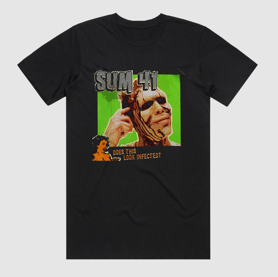 

Sum 41 Does This Look Infected Album Cover T-shirt, size S-4XL 4XL