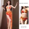 Bikini Thai island vacation long dress bikini pure lust sexy slim straps hot spring split swimsuit women
