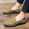 Luxusmarke Wildleder Schuhe für Herren Britischer Stil Designer Herren Freizeitschuhe Slipper Flats Businessschuhe Herren Übergröße 48