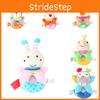 Cute Cartoon Animal Rattle Toy With Soft Crystal Fabric And High Elastic Pp Cotton