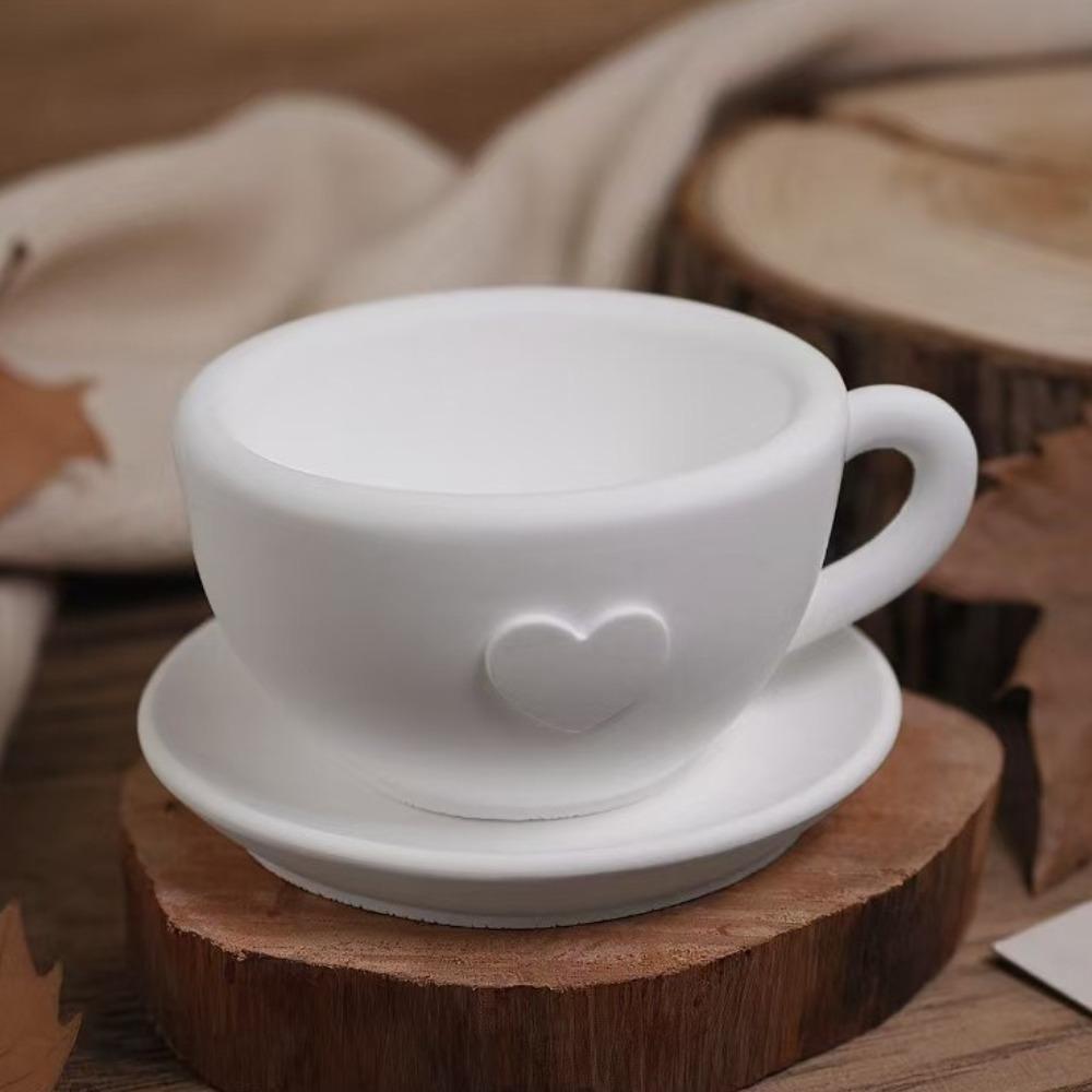 3D Forma na kávový šálek DIY Řemesla Formy na svíčky Odolná forma na sádru a cement Dárky na sváteční párty