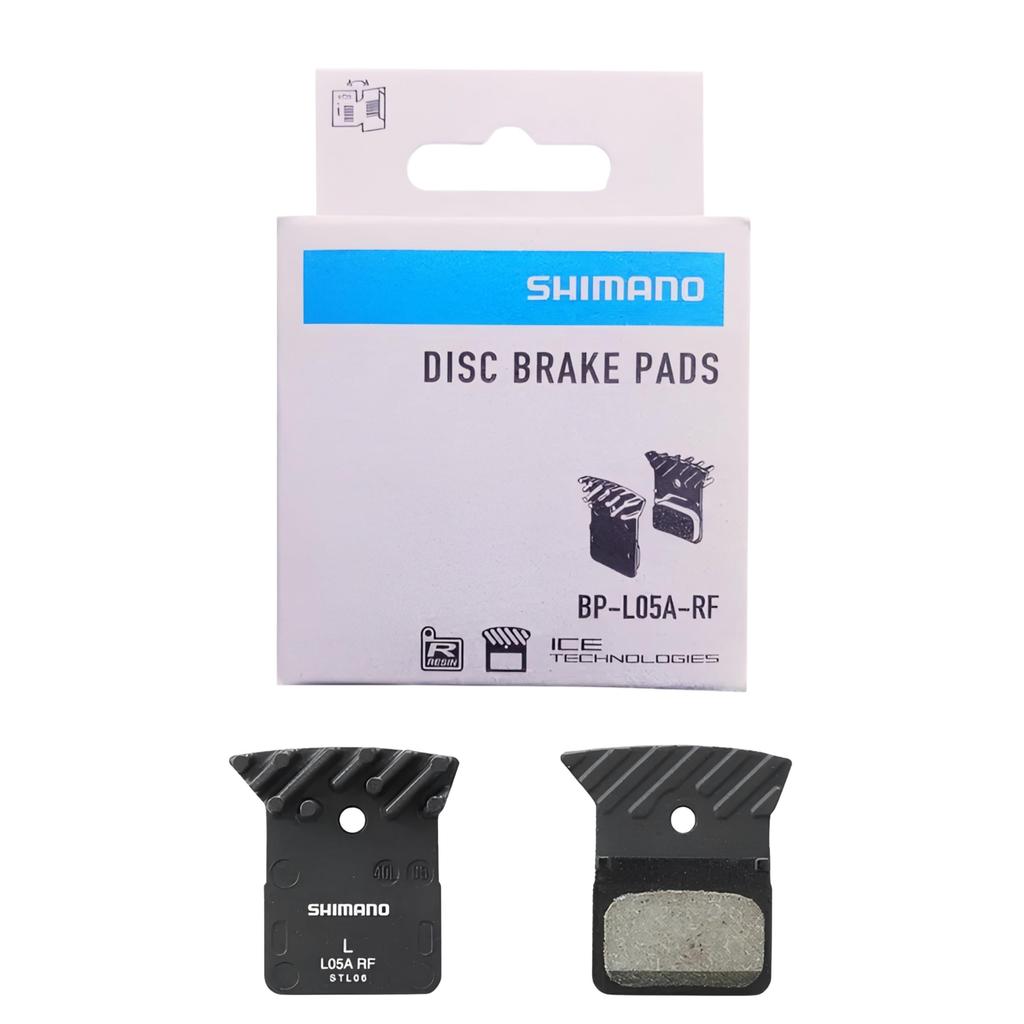Shimano L05A Disc Brake with Fins Pads, Resin,