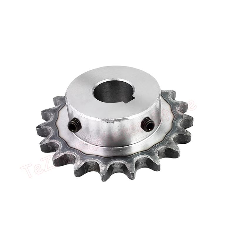 1pc 08B Industrial Drive Sprocket Wheel 45# Steel Chain Gear 10 11 12 13 14 15 16 17 18 19 20 22 23 24 Teeth Bore 10-40mm