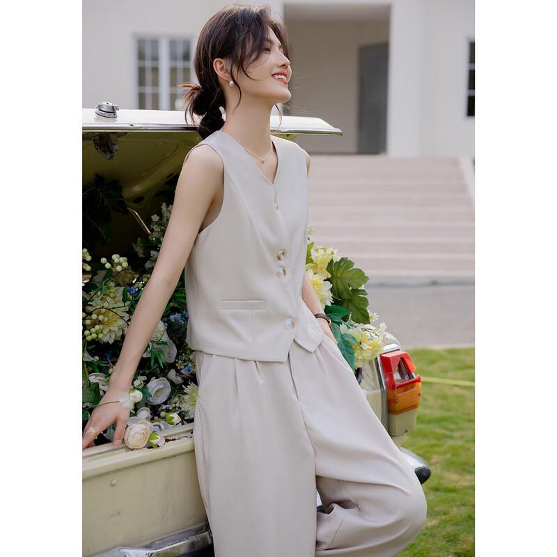 MOKANA Women s Sleeveless Shirt & Pants Set MKNJD3337 XL