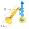 Plastic Toys That Can Be Played with Double Horn, Cartoon Mini Horn Playing Instrument Gifts, Creative Children's Toy Gifts
