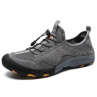Mode Mode Baskets Homme Respirantes Extérieur Chaussures Décontractées Homme Cuir Véritable Chaussures de Gué Randonnée Chaussures de Trekking Été Taille 38-46