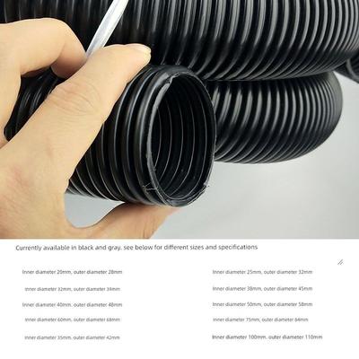 Neutral Hose of Dust Collector Caliber 20-100mm Multi-Specification Eva Bellows Car Wash Sweep-up Pipe Threaded Pipe