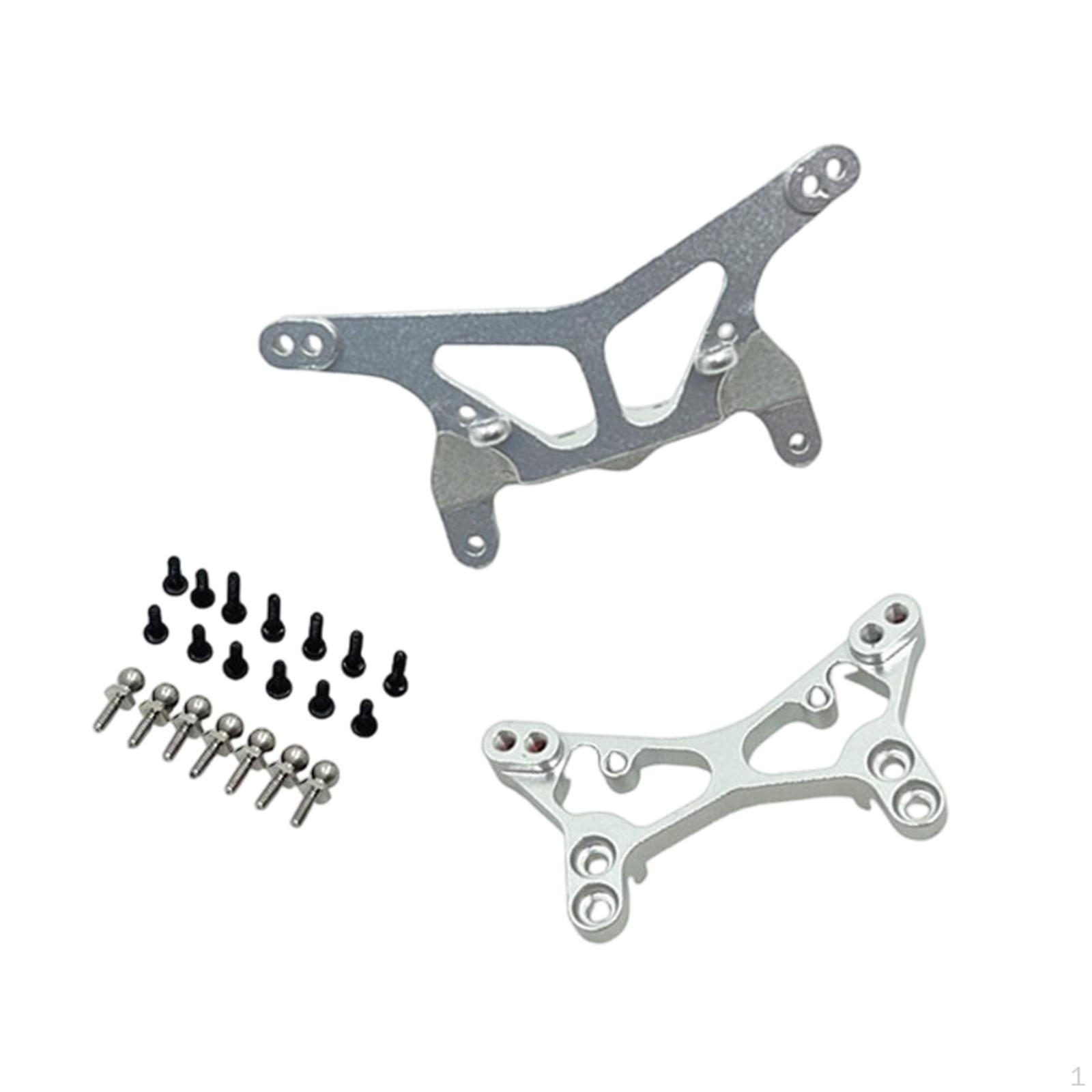 

Front & Rear Shock ,RC Car Upgrade Kit, Sturdy ,Replace Parts, Lightweight Mounts Metal for Silver