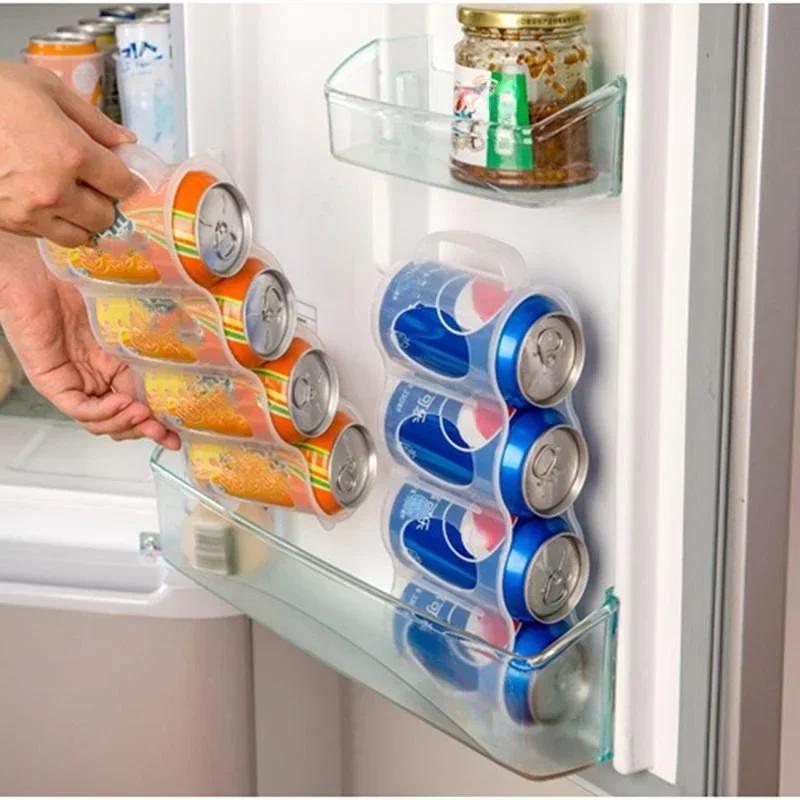 Haushalts-Praktische Biergetränke-Aufbewahrungsbox Küchen-Kühlschrank-Flaschenhalter Kühl-Organizer für Getränke