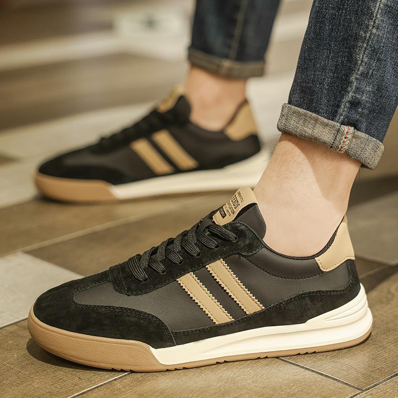 Fashion New Retro Sports and Leisure Board Shoes Little White Shoes First Layer Pigskin Comfortable Soft Sole Versatile Men