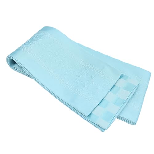 

[kimono cafe] Yukata Obi/Hakama Obi with Hemp Leaf Pattern, Easy-to-Use Basic Half-Width Obi, Polyester, Washable, Hakama Under-Obi, Narrow Obi, Small