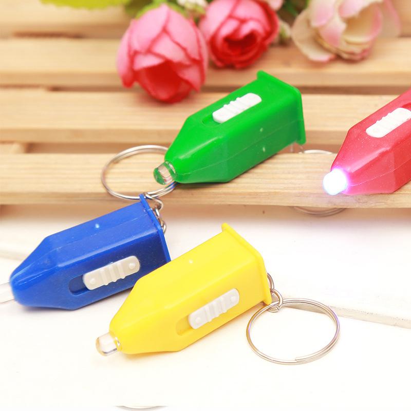 Pagoda Type Led Uv Flashlight Mini Blu-Ray Money Detection Lamp Portable Backlight Flash Torch Lamp Purple Color Flashlight