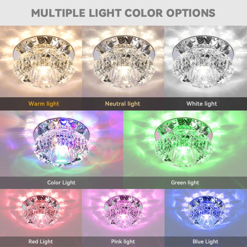Aisle Flush LED Ceiling Lamp Living Room Crystal Corridor Aisle Lights LED Ceiling Lights