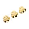 3PCS Electric Bass Volume Knob Plastic 2T1V Fine Workmanship Guitar Potentiometer Knob for Replacement