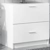 VidaXL White Sink Cabinet 59x37x59 Cm Engineered Wood, Bathroom Cabinet, Bathroom Storage Cabinet, 848108