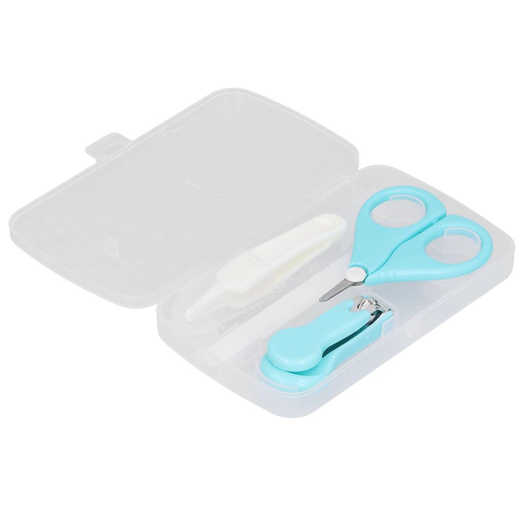 Baby Nail Kit Clipper Scissors Tweezers Nail File   Tools for Infant Manicure Pedicure