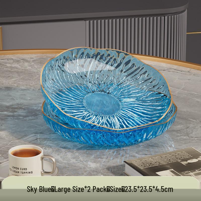 Elegant Flower-Shaped Plastic Fruit and Dessert Plate for Daily Use