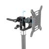 Aluminum Alloy V Mount Battery Adapter 180°Rotatable Designing for C Clamp Conversion for Light Stands and Tripods
