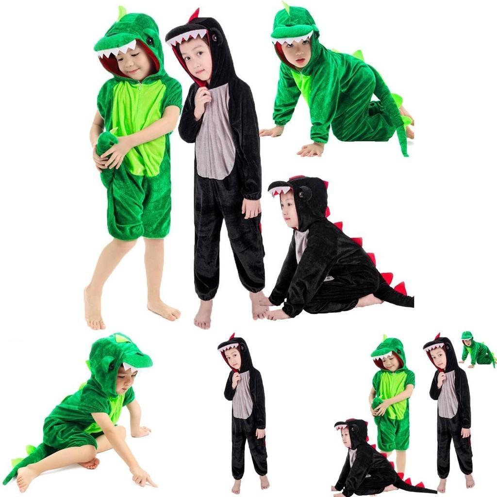 Playful Halloween Childs Dinosaur Costume Crocodile Jumpsuit For Memorable Cosplay Moments