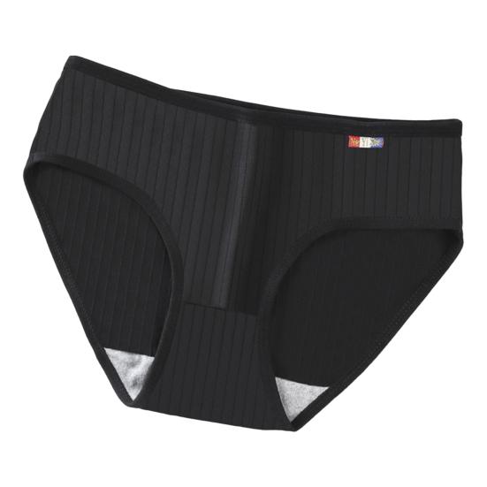 

Женские трусы из хлопка с эластичным поясом и промежностью средней посадки, мягкие однотонные трусики в рубчик XL чёрный