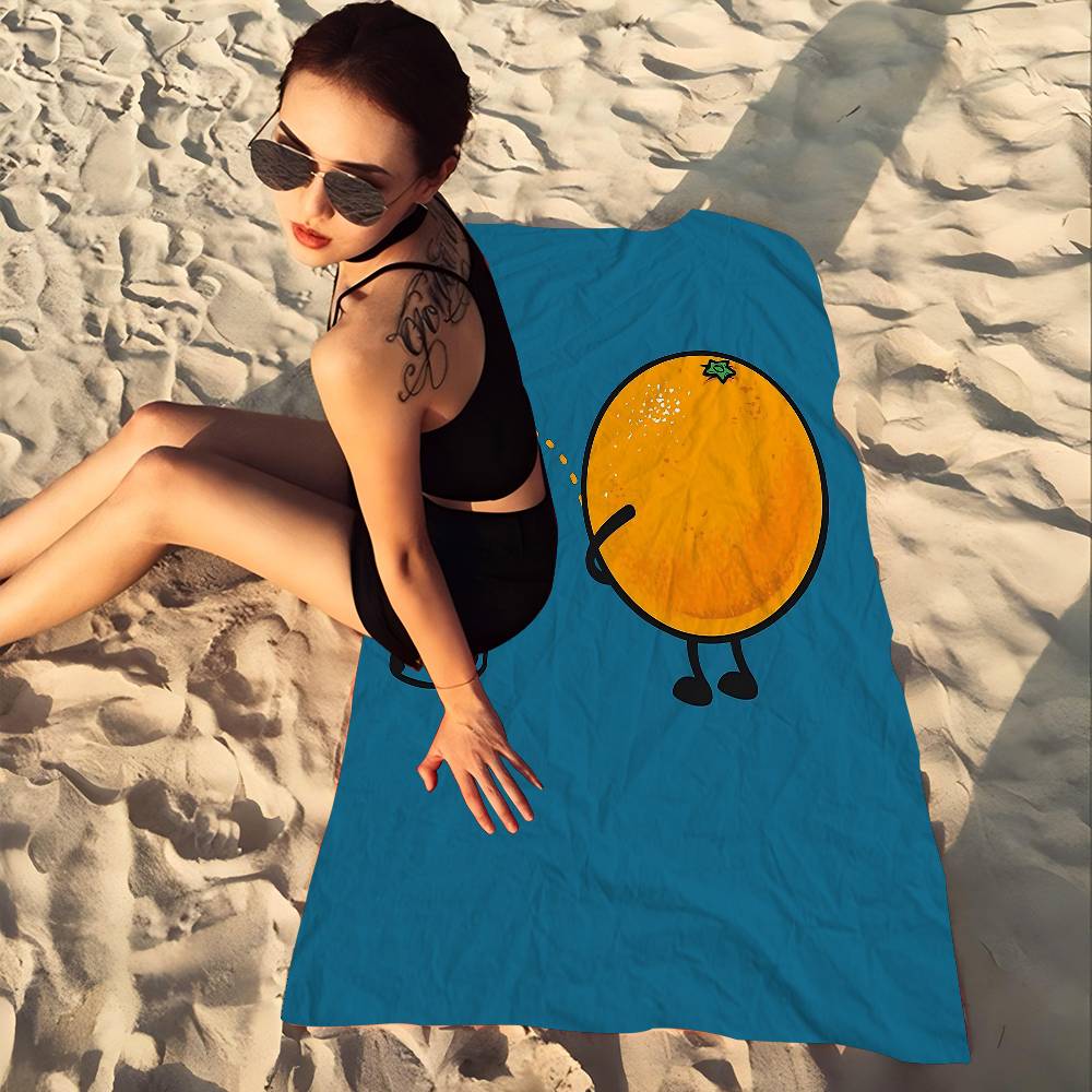 Funny Food Fancy Microfiber Beach Towel Absorbent Quick Dry Soft Yoga Swimming Resort Mountain Climbing Towel