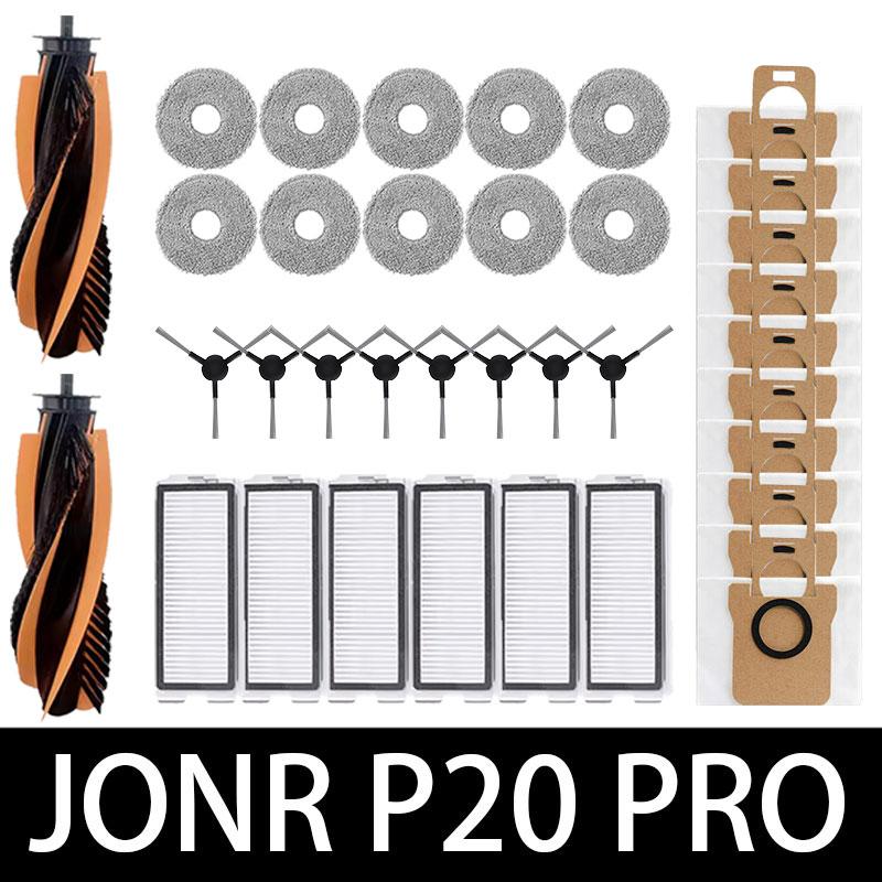Für JONR P20 PRO / T5 Pro Roboterstaubsauger Zubehör Haupt-Seitenbürste Hepa-Filter Mopptuch Ersatz